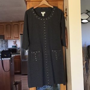 Amanda lane polyester pullover shift dress